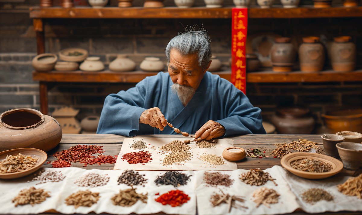 老中医称中药图片