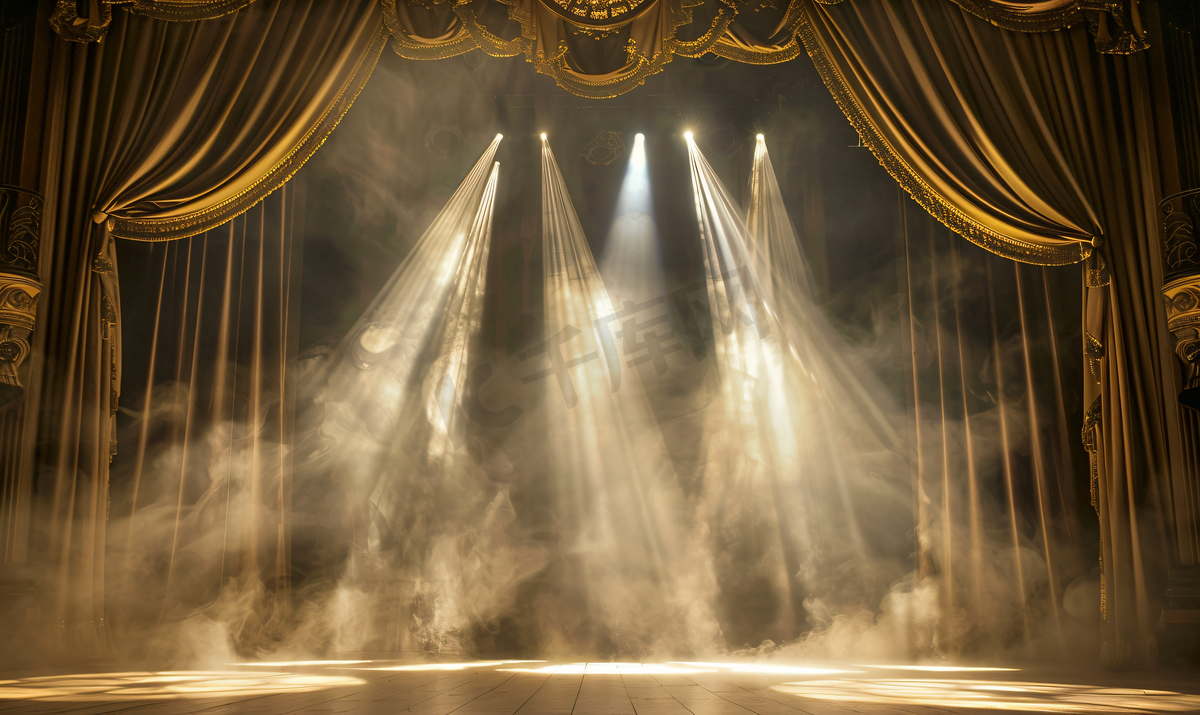 舞台剧院舞台聚光灯下性能与图片