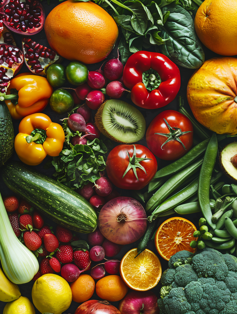 色彩丰富的蔬菜水果图片
