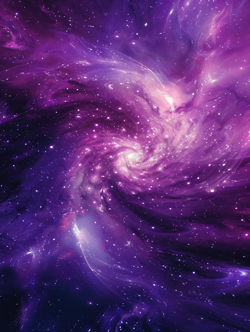紫色银河梦幻图片