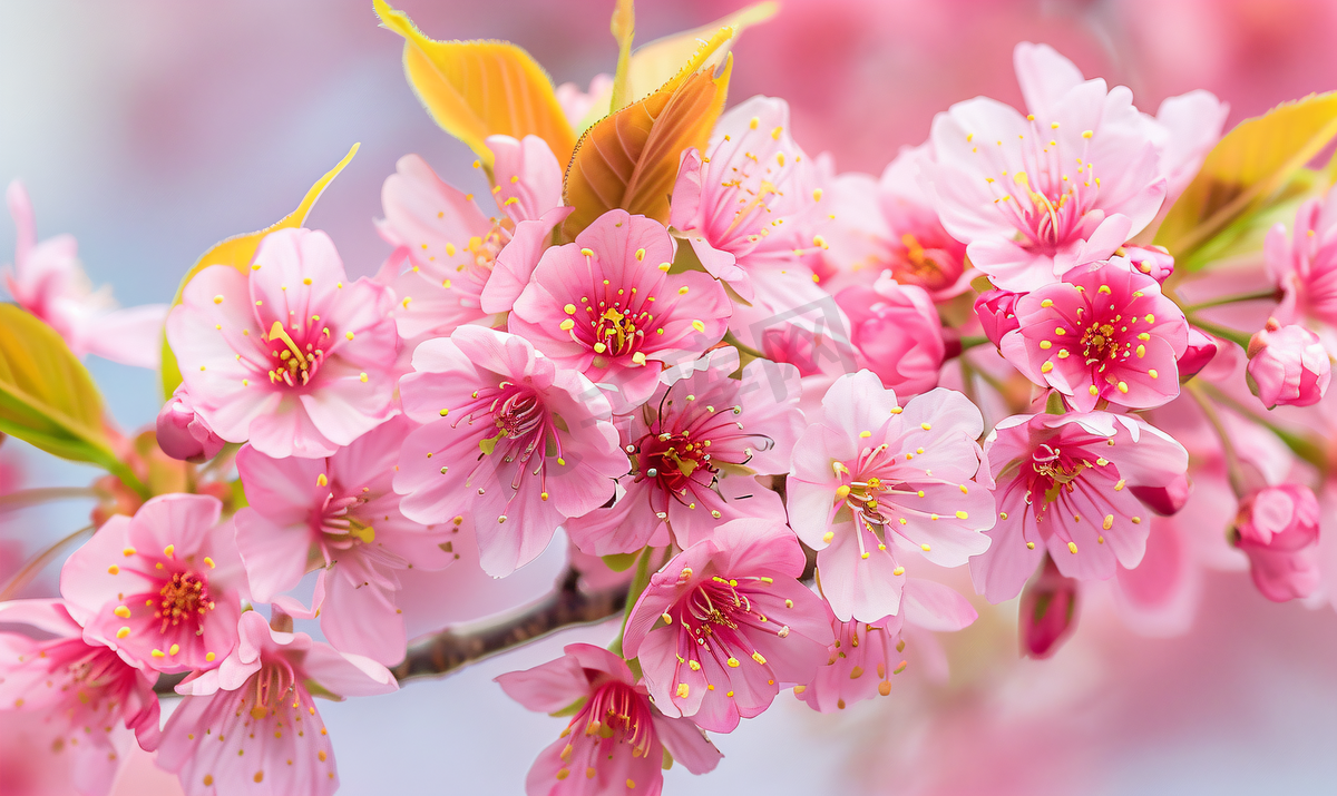 无锡鼋头渚多彩樱花图片