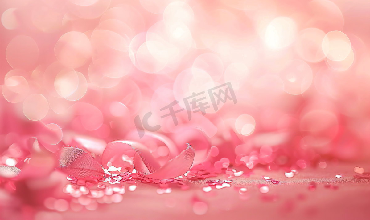 粉色情人节背景素材图片