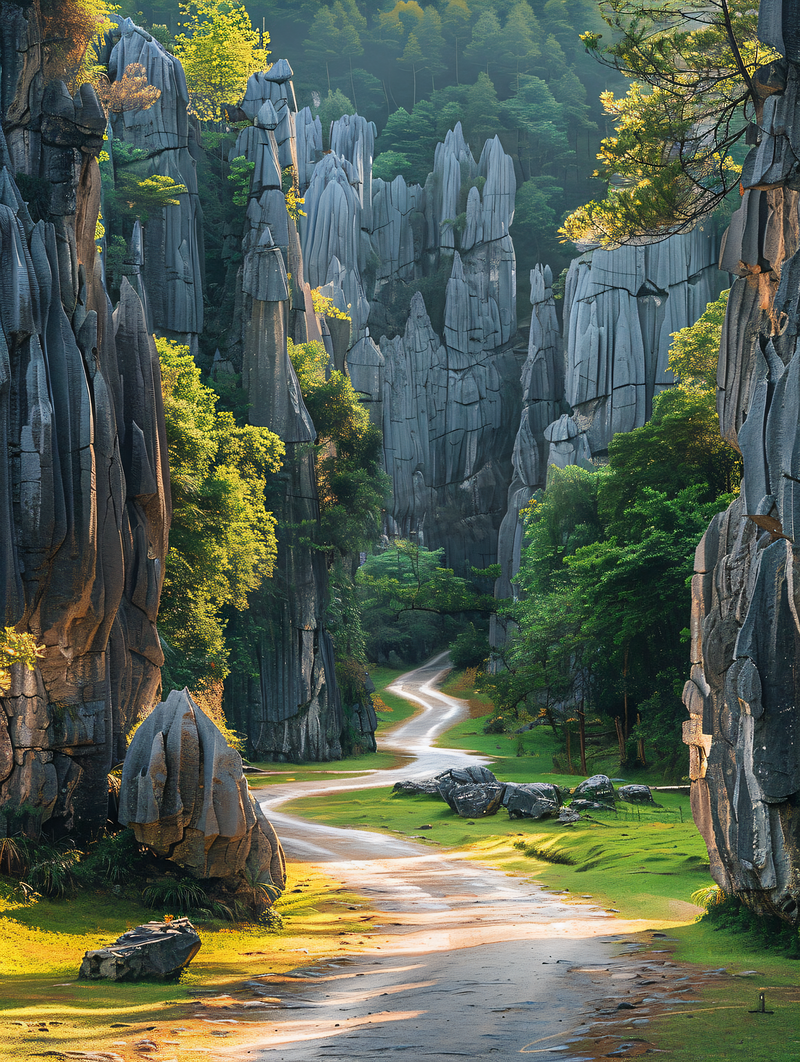 云南石林石林景观图片