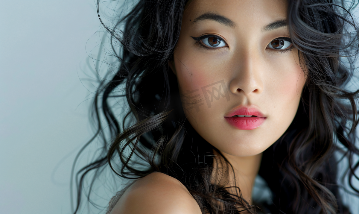 亚洲人美女肖像图片