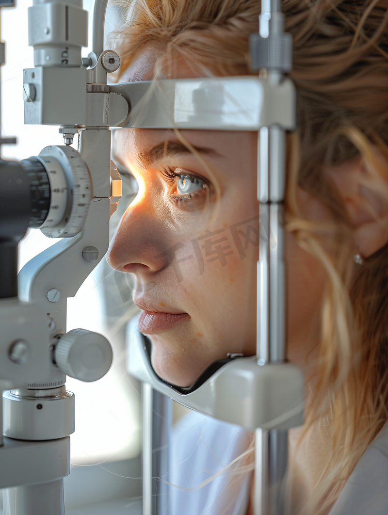 眼科考试女性图片