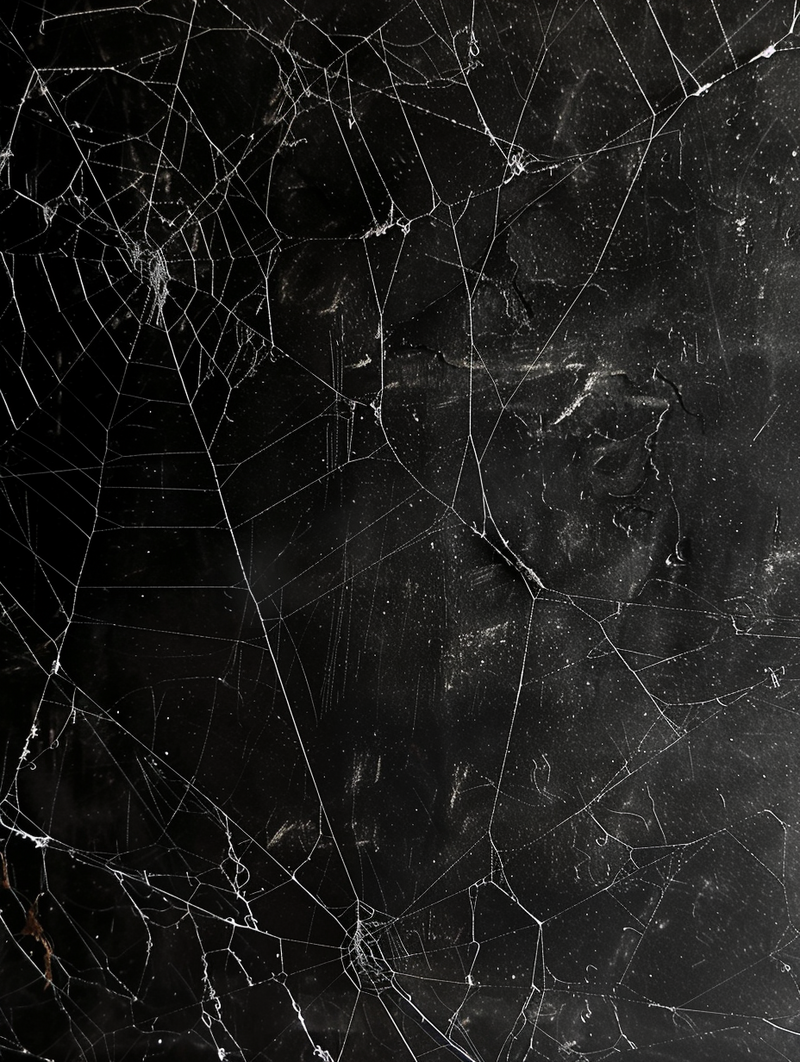 万圣节背景黑墙上的蜘蛛网图片