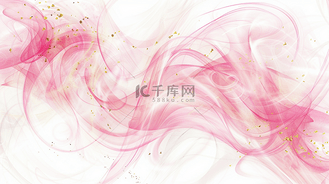 粉白色线条流线艺术风格的背景图
