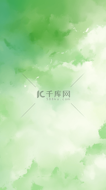 清新春天春日绿色渐变水彩晕染纹理背景
