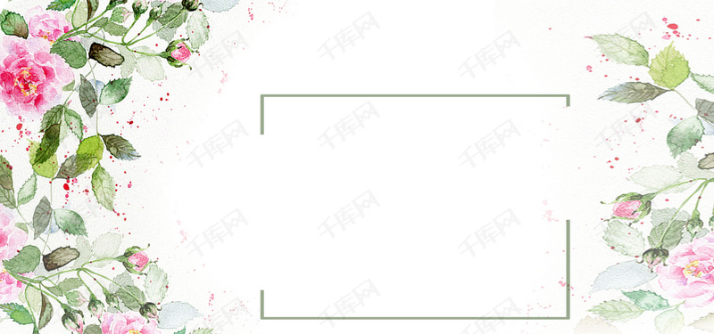 花朵文艺小清新淘宝海报背景banner背景图片免