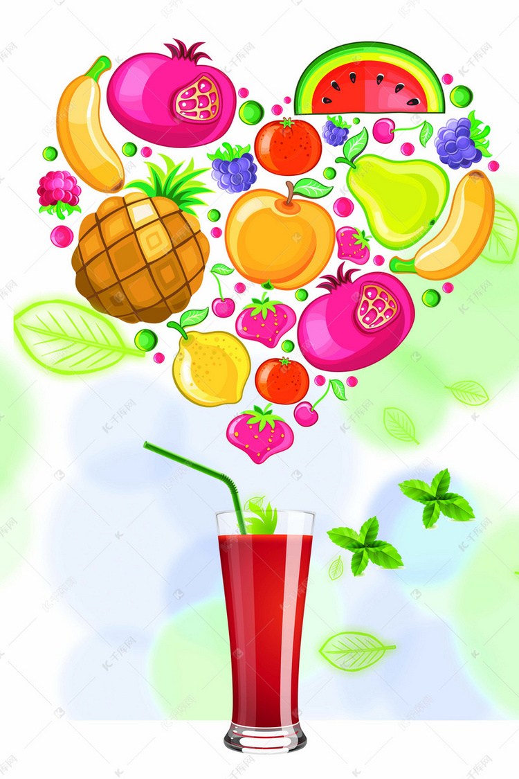 三月时令水果背景