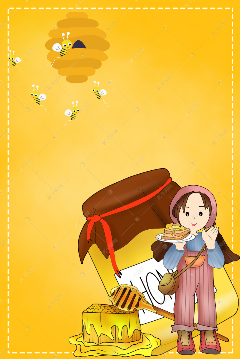 美食蜂蜜营养食品背景图片免费下载_广告背景