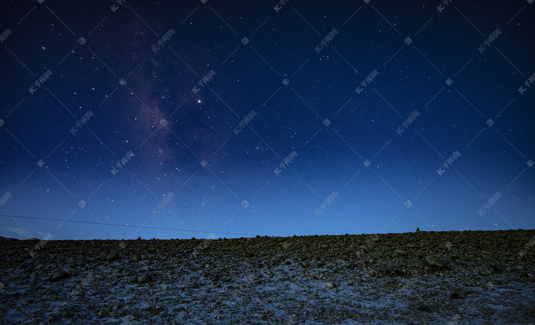 夜空星空摄影图