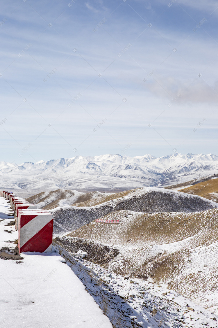 景区雪和山摄影图