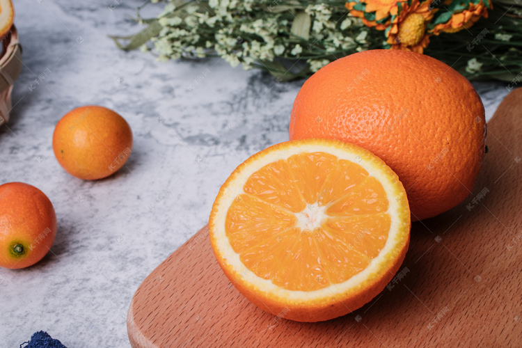水果果肉橙子摄影图