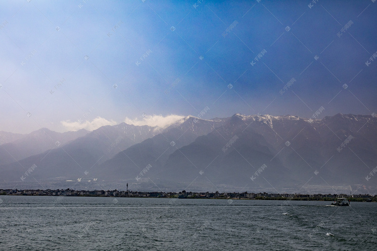 自然风景海景海岸线海水摄影图