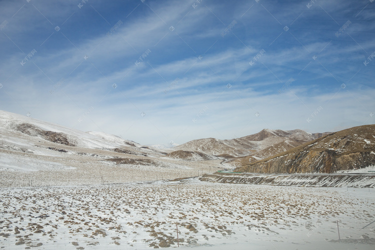 景区雪和山摄影图