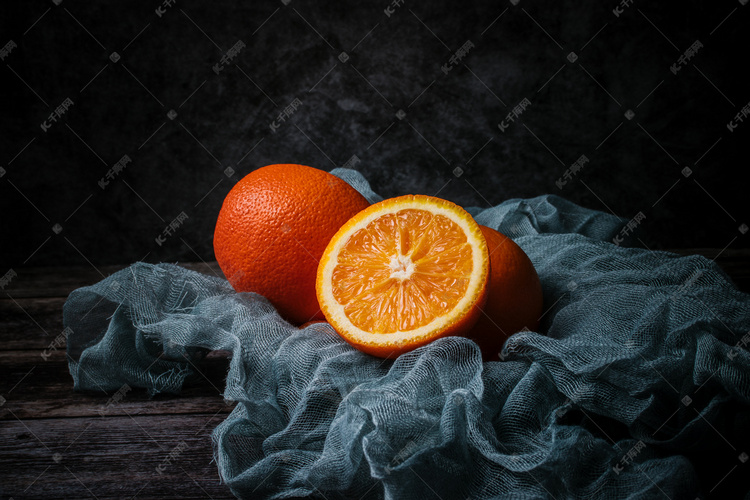 水果大橙子果肉摄影图