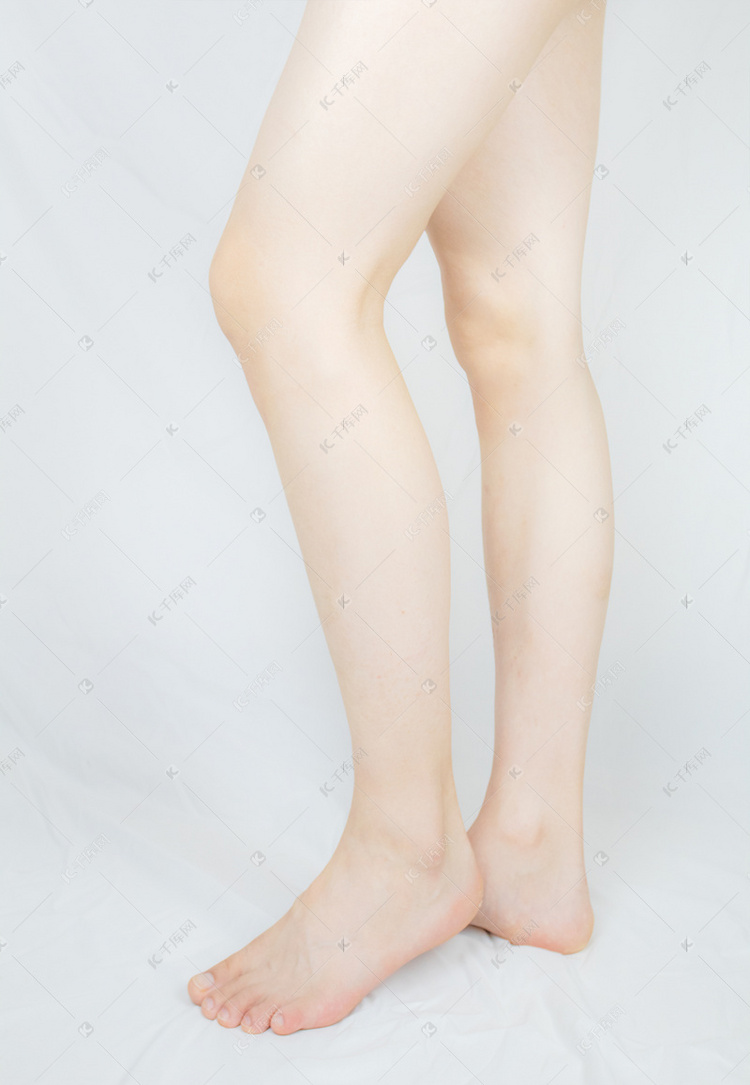 女性美腿腿部特写摄影图