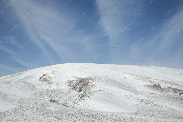 景区雪和山摄影图