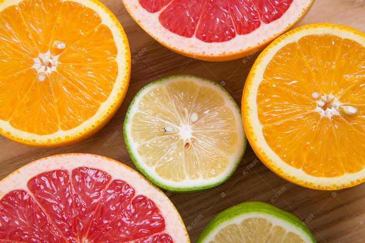西柚柠檬橙子摄影图