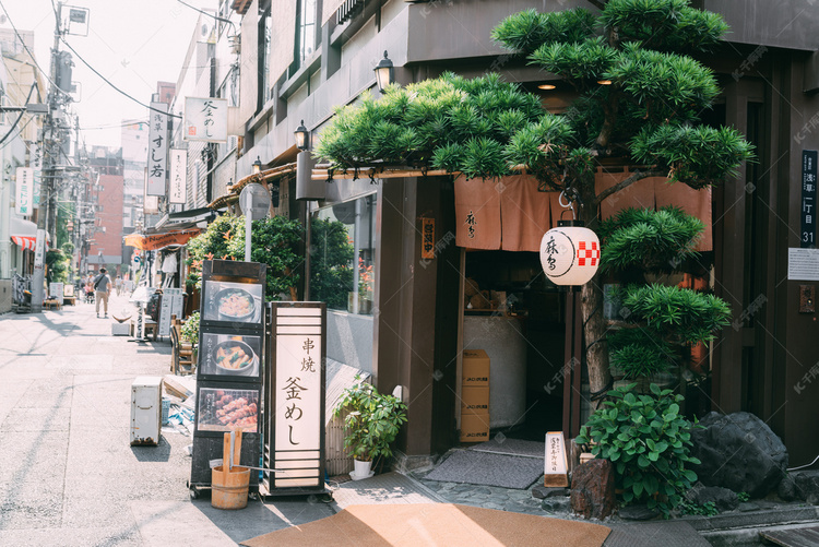 日本东京日式料理店居酒屋摄影图