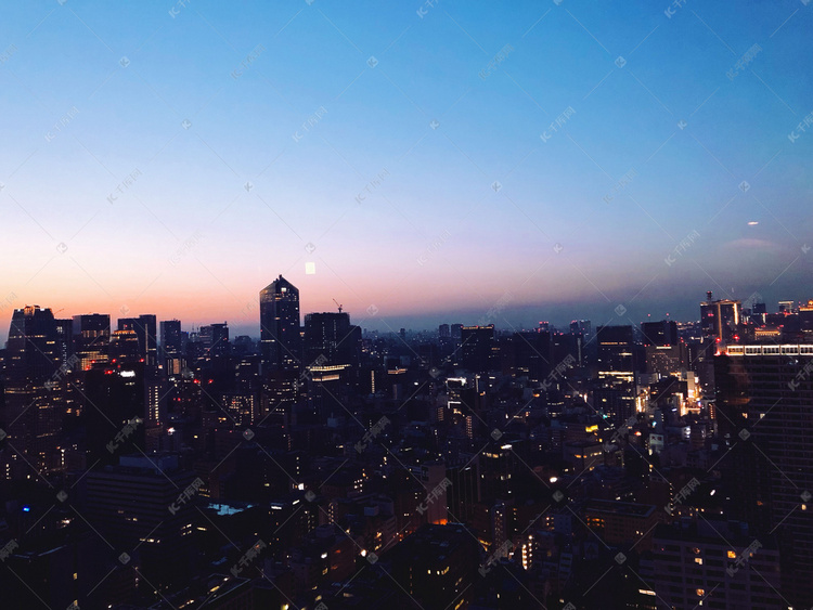 东京夜景摄影图
