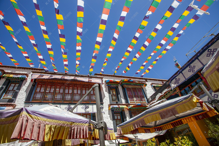 西藏寺院建筑摄影图