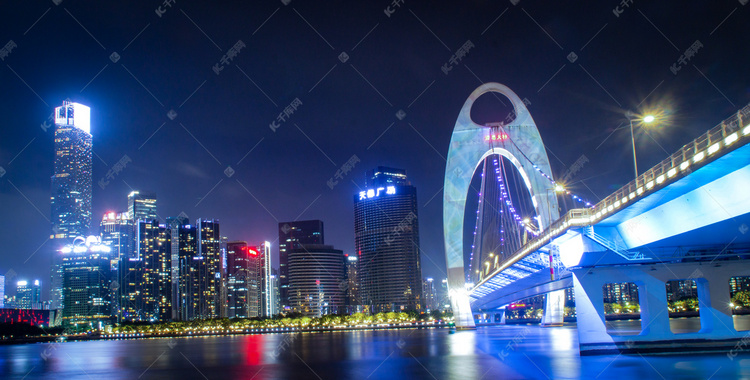 广州城市夜色摄影图