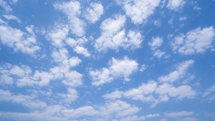 蓝天白云自然风景摄影图