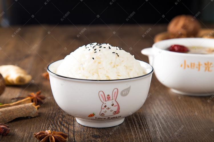 主食米饭摄影图