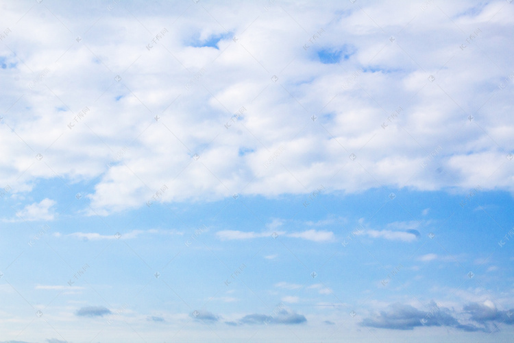 纯净蓝天白云自然风景摄影图