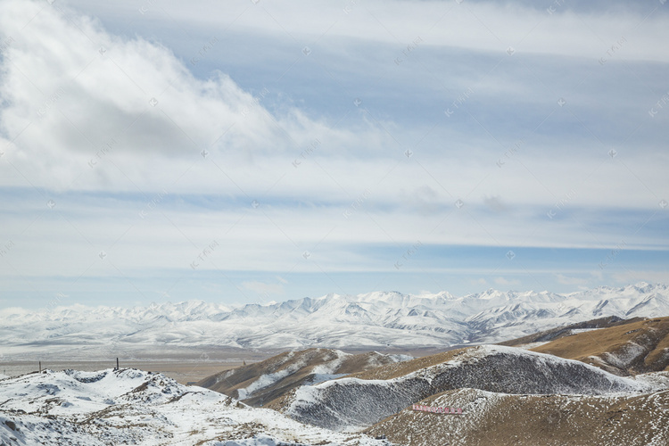 景区雪和山摄影图