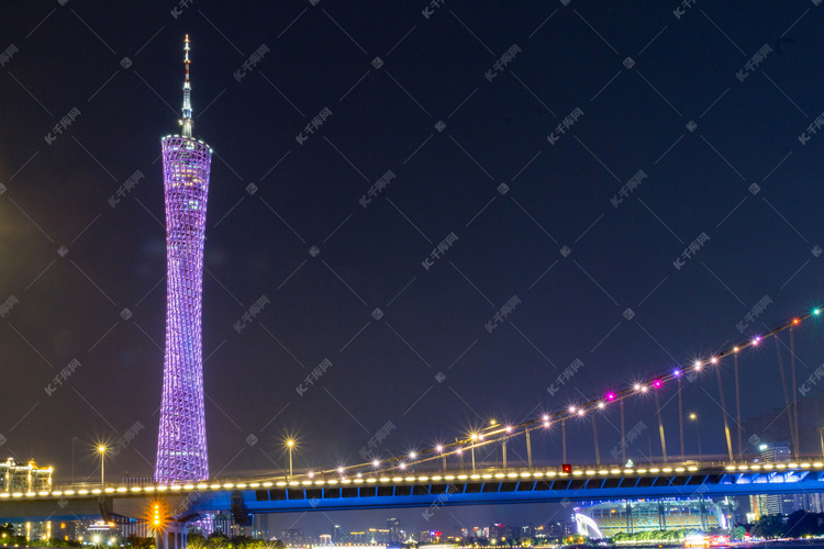 广州塔城市天际线摄影图