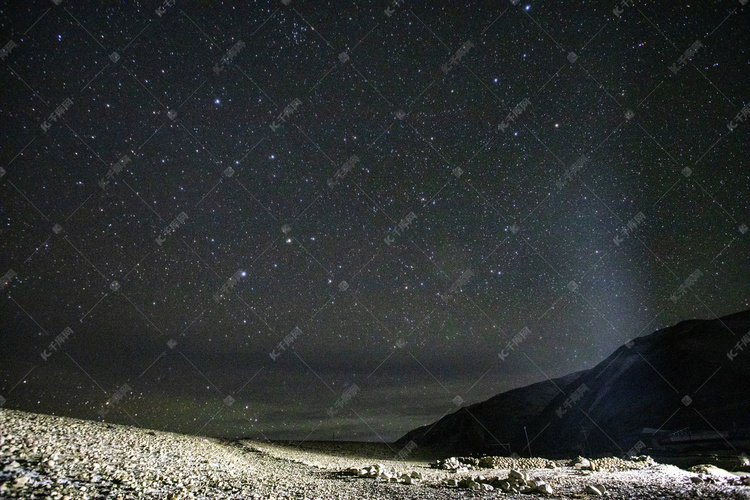 夜空星空摄影图