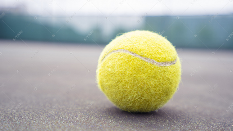 单个网球商业摄影图