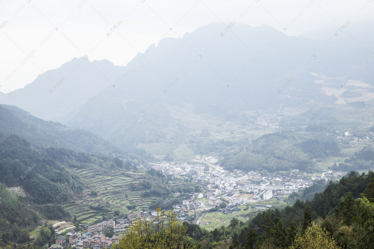 青山山脉摄影图