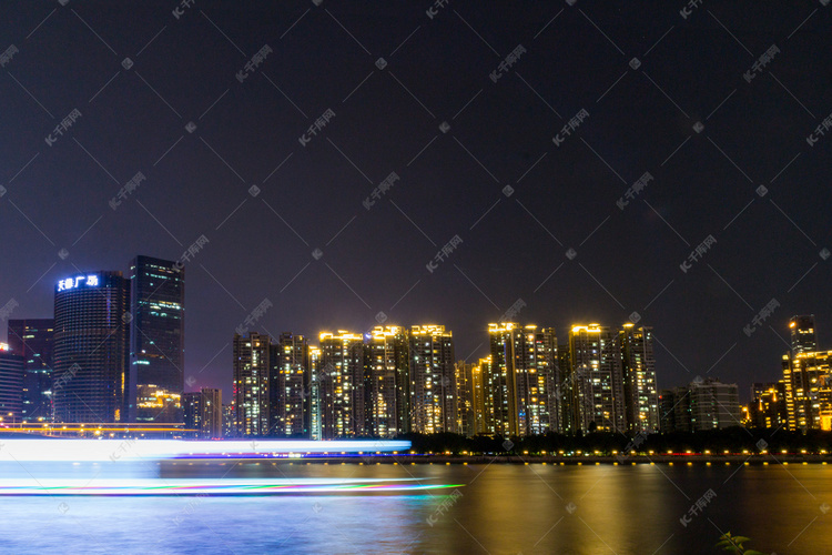 城市夜景摄影图