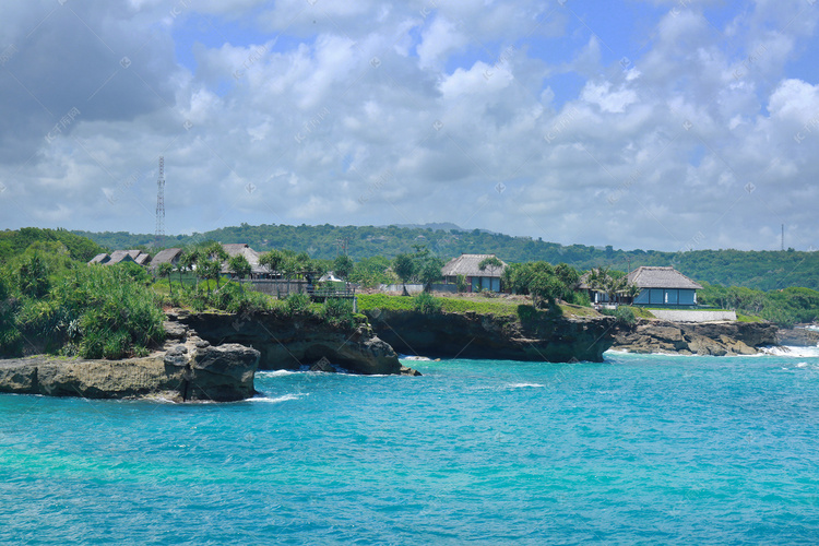 巴厘岛蓝梦岛摄影图