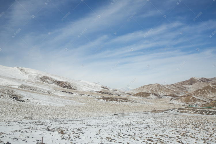 景区雪和山摄影图