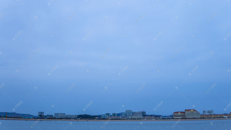 城市风景系列之沿海风景线摄影图