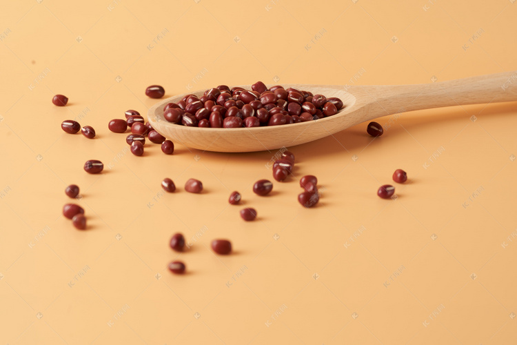 食材谷物红豆摄影图