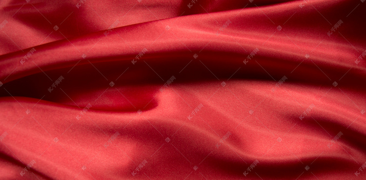 红色质感纹理丝绸背景