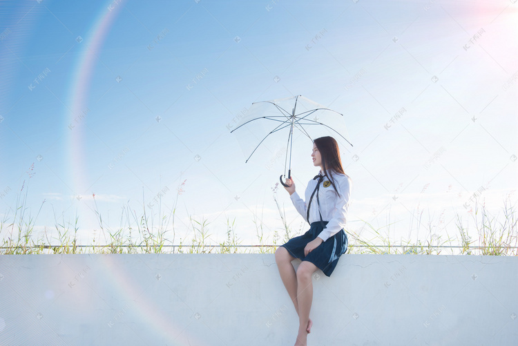 深圳大学校园小清新少女