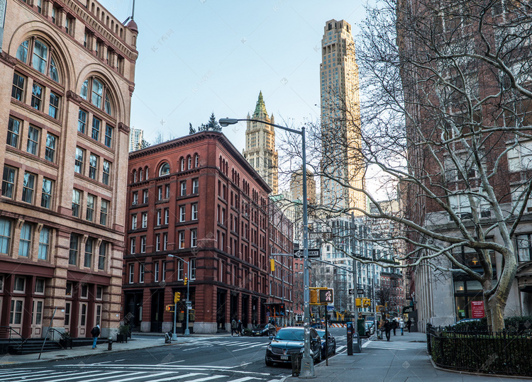 冬季的曼哈顿第五大道图高清大图
