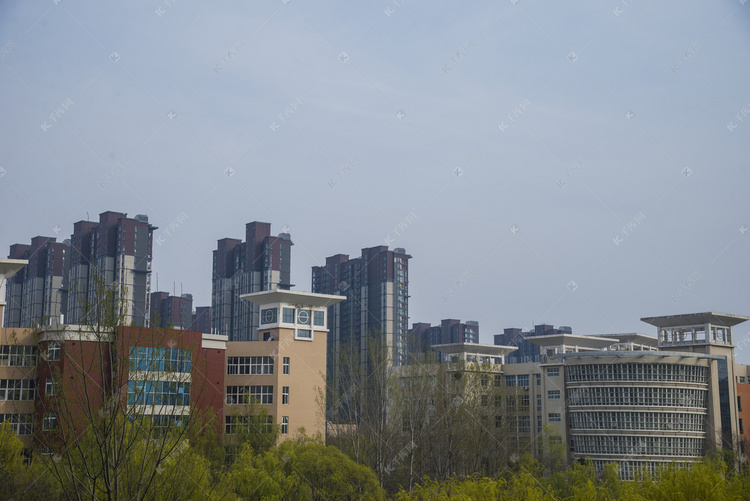 学校拍摄风景之教学楼摄影图