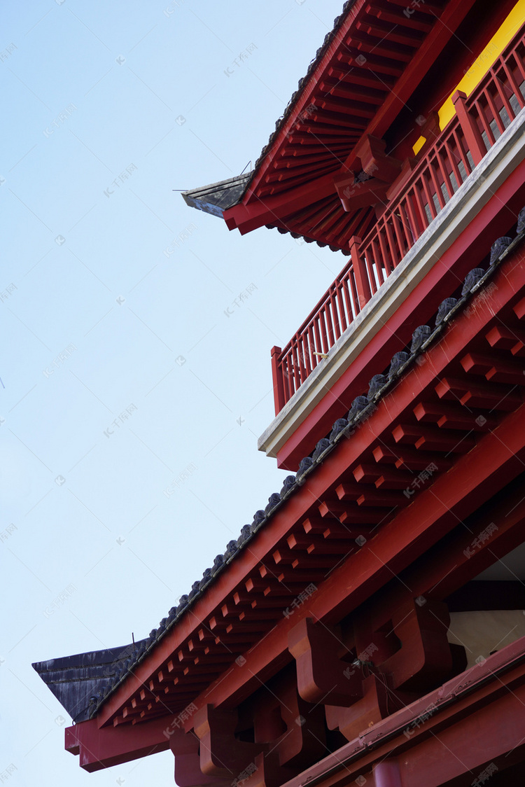 建筑屋檐房檐摄影图