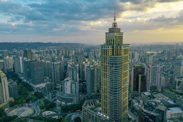 重庆南岸中心摄影图