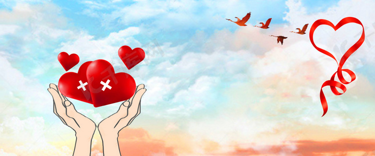 背景提供免费下载的机会,更多红十字公益宣传海报h5背景快来千库吧