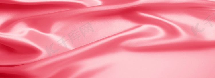 丝绸质感粉色绸缎海报
