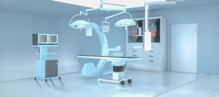 C4D立体简约医疗器械医学科技